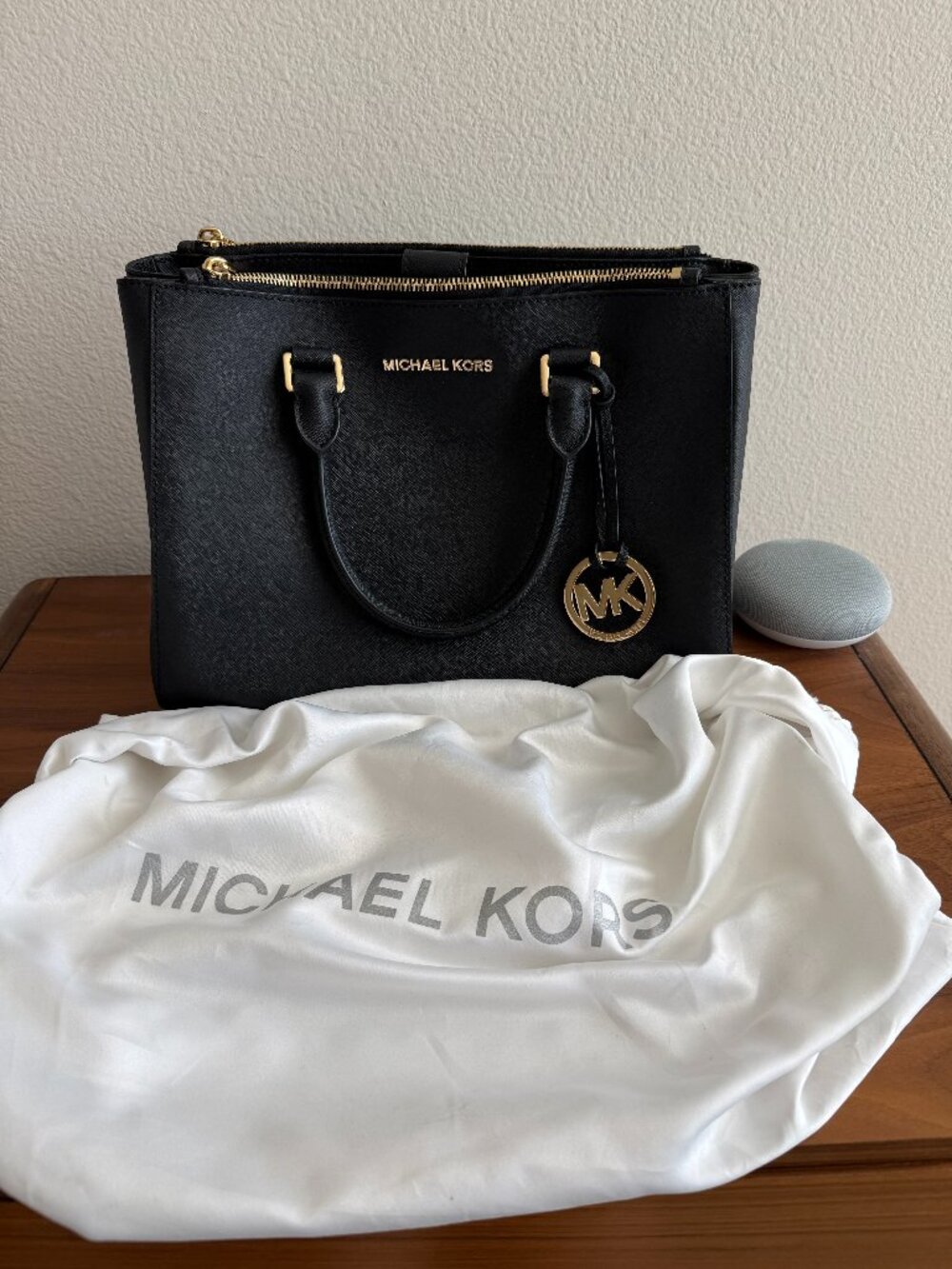 Michael Kors Sutton Medium Black Satchel